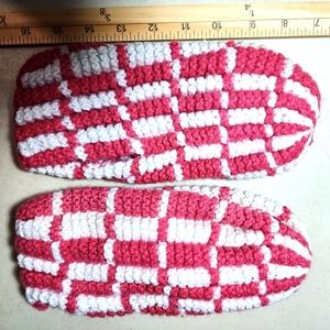 Hutterite Knitted Slippers